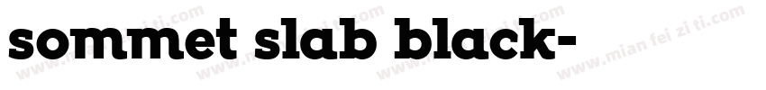 sommet slab black字体转换